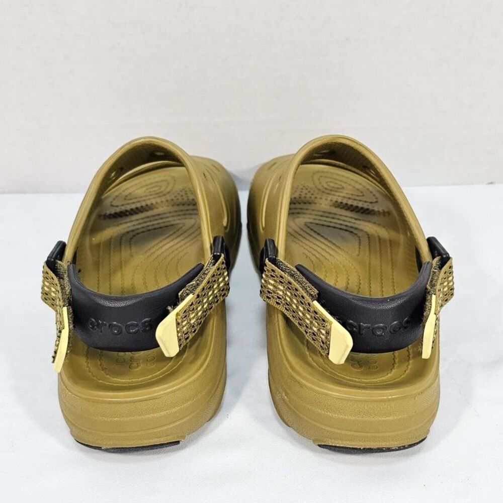 Crocs Classic All-Terrain Sandal M6 W8 Olive Khaki Green Strappy Slide 207711 - Picture 3 of 7